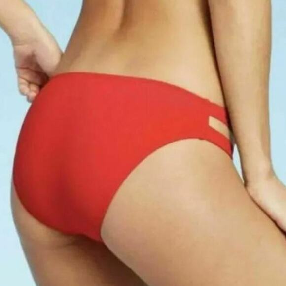 Xhilaration Bikini Bottom Women XL Double Straps Cheeky Swimwear Sexy Beachwear - Picture 2 of 5